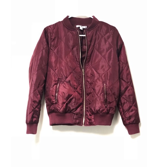 Say What? Juniors Quilted Bomber Jacket - Picture 2 of 6